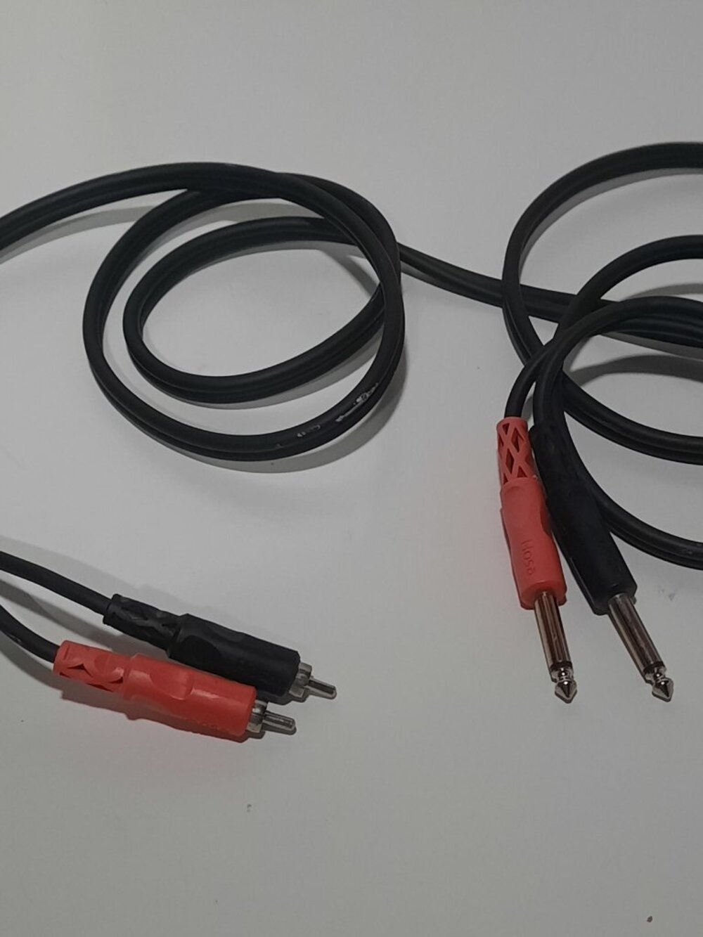 Hosa Technology CPR-202 Dual 1/4" TS to Dual RCA Stereo Cable 6.5 ft